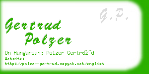 gertrud polzer business card